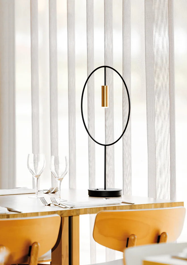 Estiluz - Revolta Table Lamps - 3637 - 26 Black - 61 Satin Gold