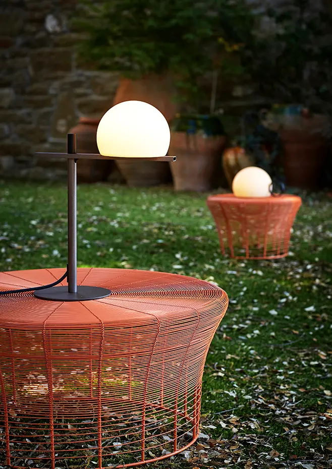 Estiluz - Circ Table Lamps - 3728X - Outdoor - 26 Black