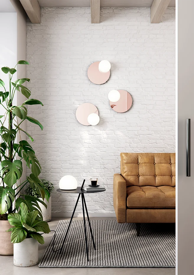 Estiluz - Circ Wall Lights - 3702 - 65 Smoked Bronze
