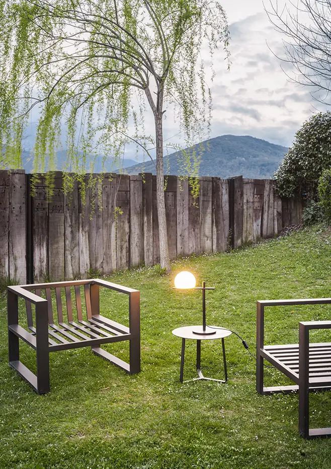 Estiluz - Circ Table Lamps - 3728X - Outdoor - 26 Black