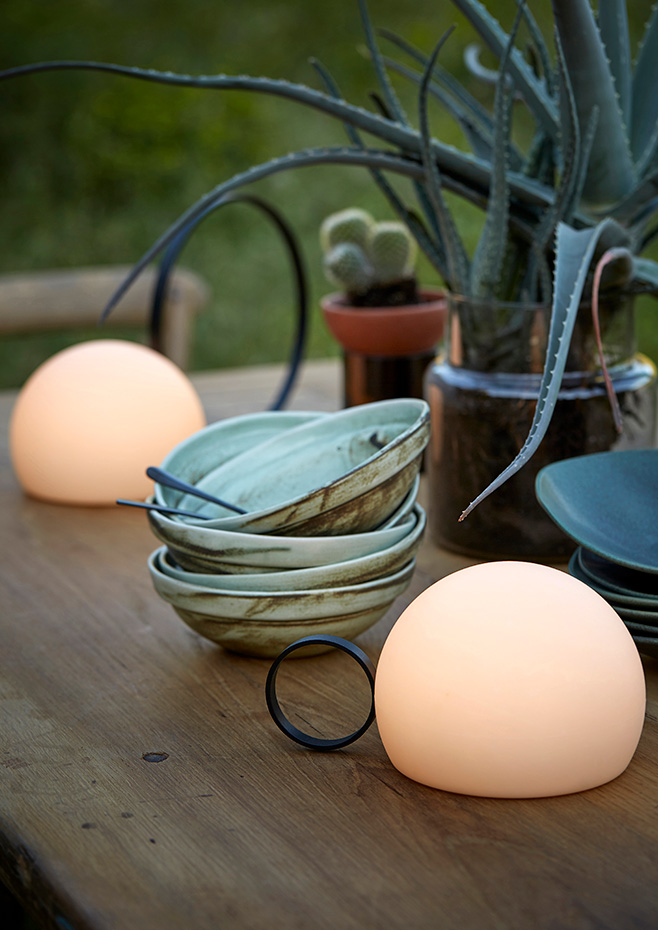 Estiluz - Circ Table Lamps - 3726X - Indoor & Outdoor - 26 Black