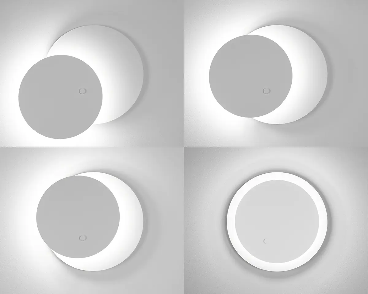 Estiluz - Eclipsi Wall Lights - 3701 - 74 White