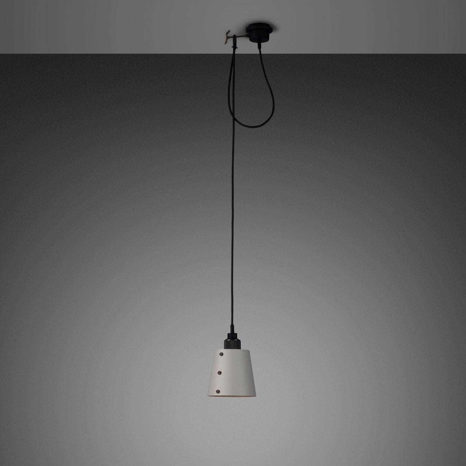 Buster & Punch Hooked Pendant Light - 1.0 - Small - Stone - Smoked Bronze - 2.0m