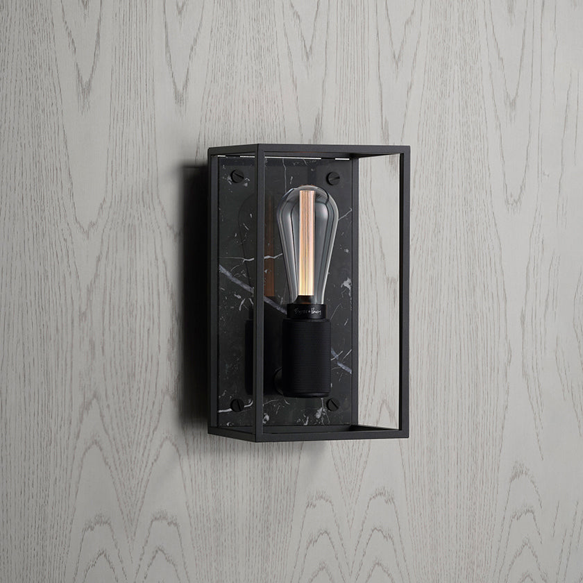 Buster & Punch Caged Wall Light - Medium - Black Marble