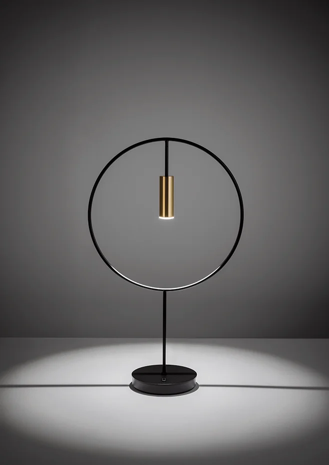 Estiluz - Revolta Table Lamps - 3637 - 26 Black - 61 Satin Gold