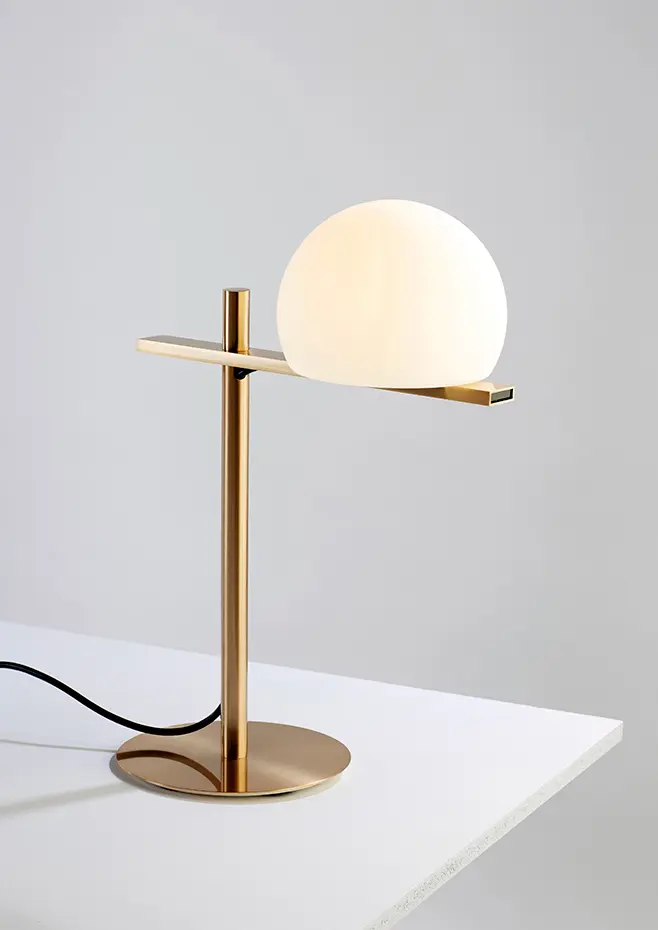 Estiluz - Circ Table Lamps - 3728 - Indoor - 61 Satin Gold