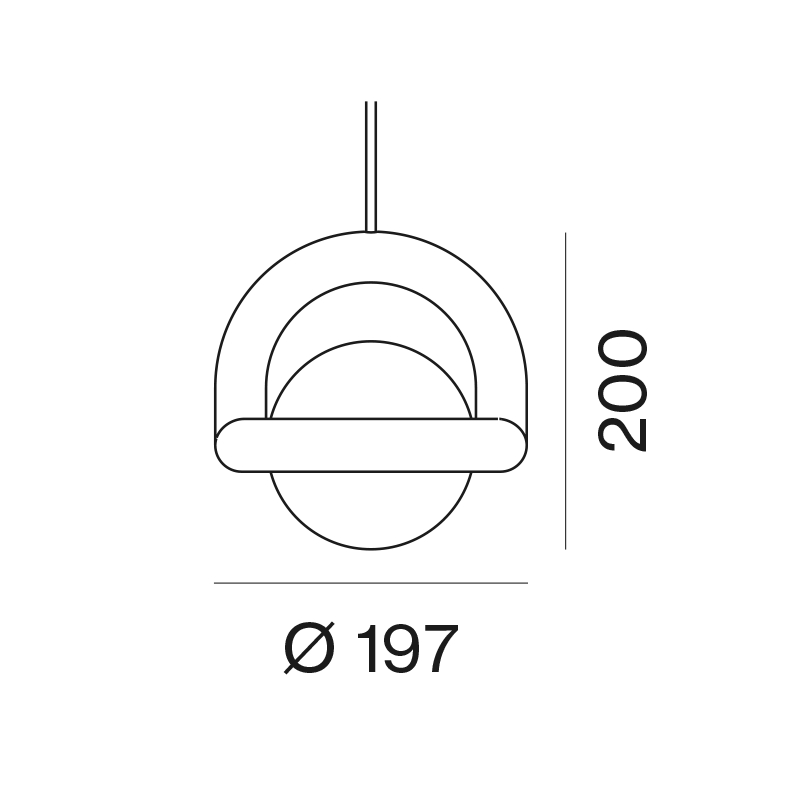 AGO Lighting Balloon Pendant Light - Mustard