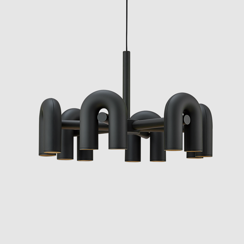 AGO Lighting Cirkus Chandelier Light - Large - Charcoal