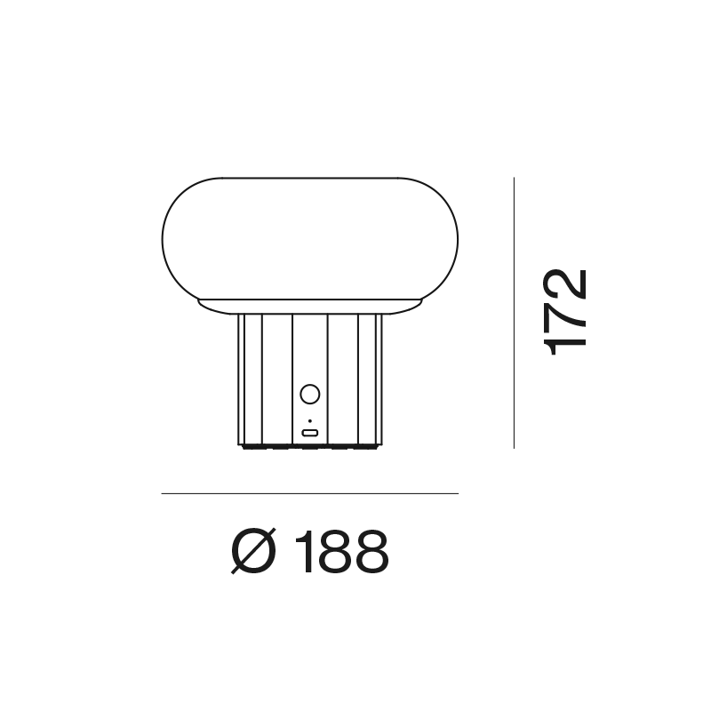 AGO Lighting Mozzi IP44 Portable Table Light