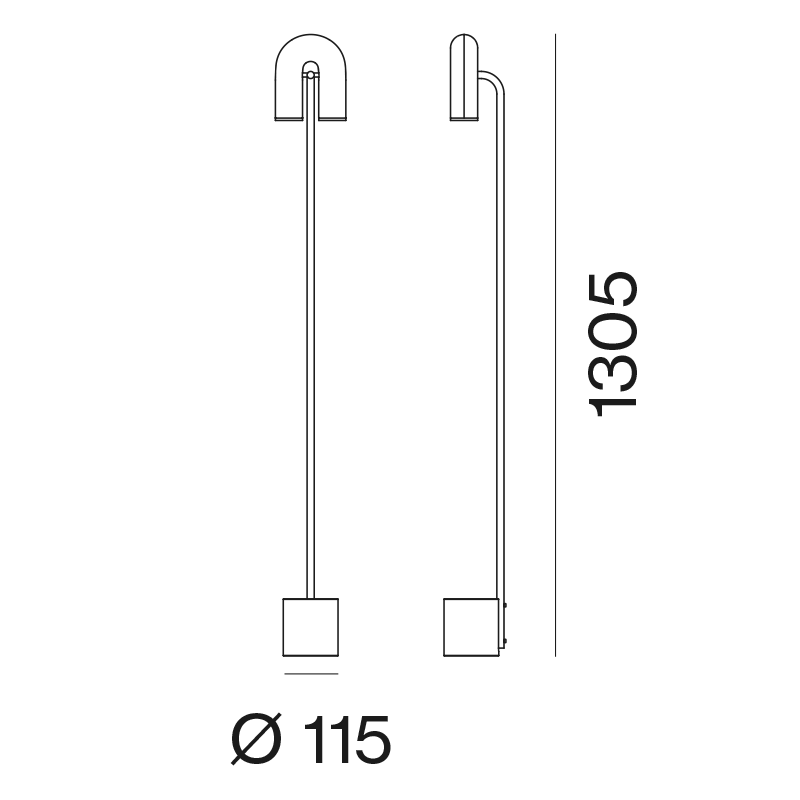 AGO Lighting Cirkus Floor Stand Light - Gray