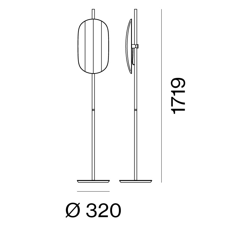 AGO Lighting Voyage Floor Stand Light - Silver