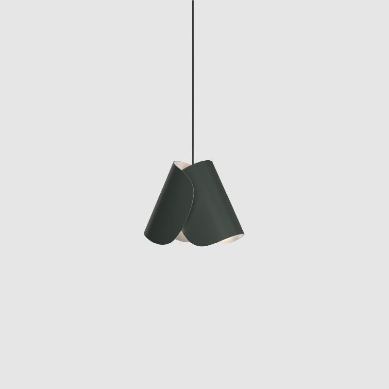 AGO Lighting Flip Pendant Light - Vegan Leather Green