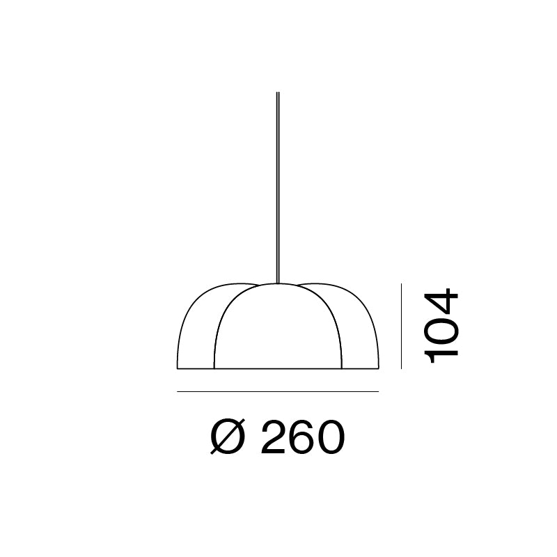 AGO Lighting Cotton Pendant Light - Small - Deep Green