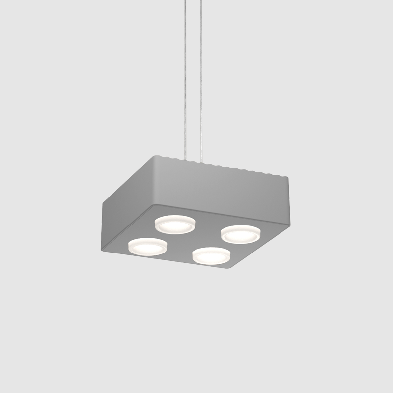 AGO Lighting Domino Pendant Single Light - Gray