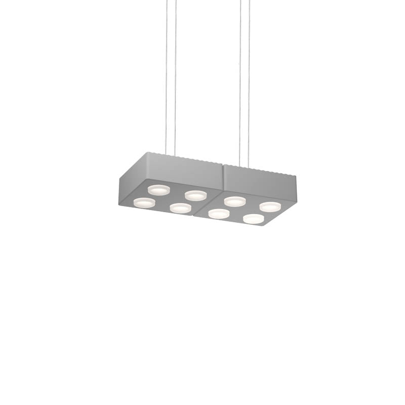 AGO Lighting Domino Pendant Double Light - Gray