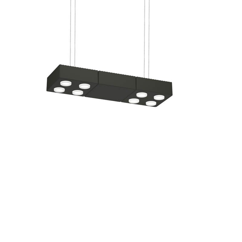 AGO Lighting Domino Pendant Triple Light - Charcoal