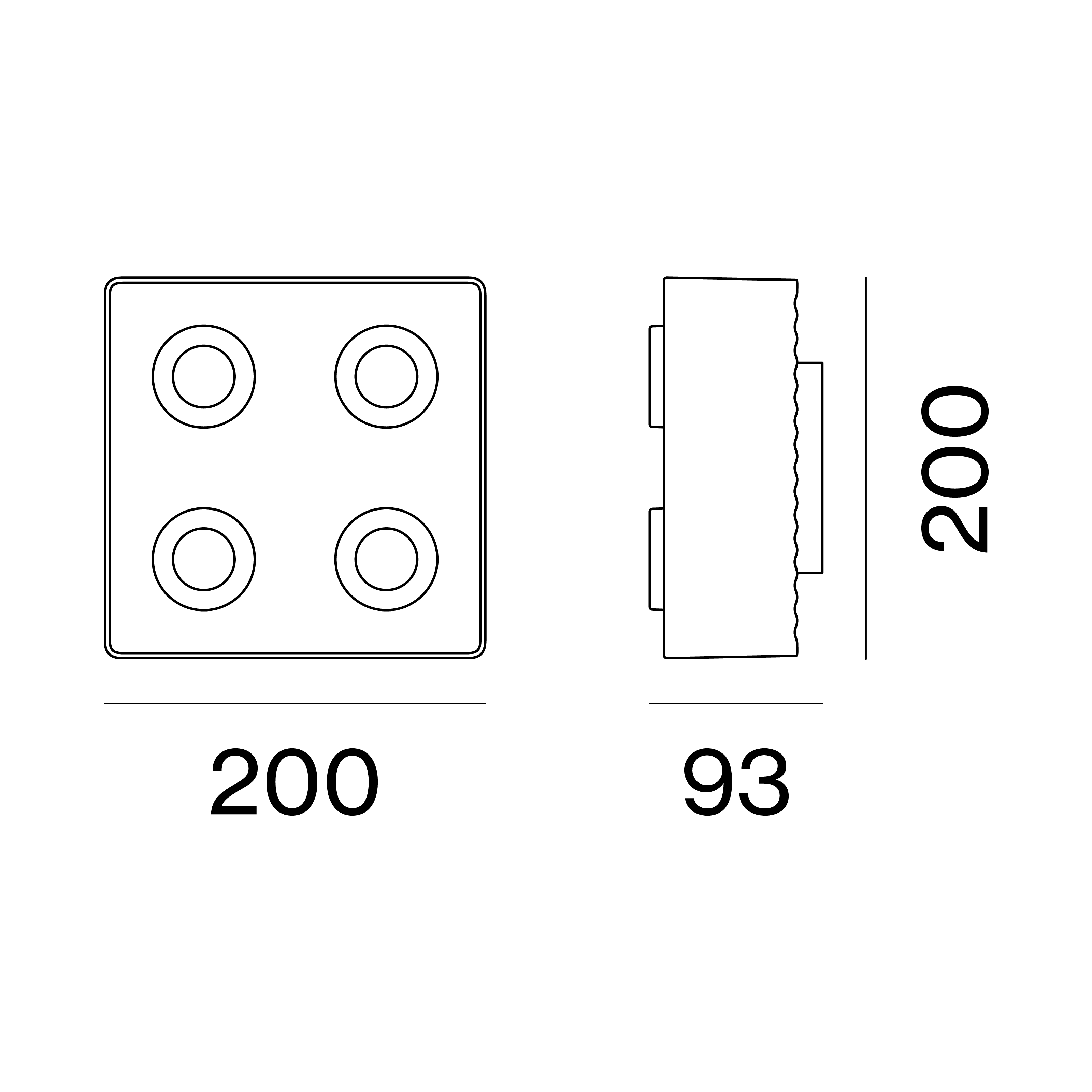 AGO Lighting Domino Wall Light - Burgundy