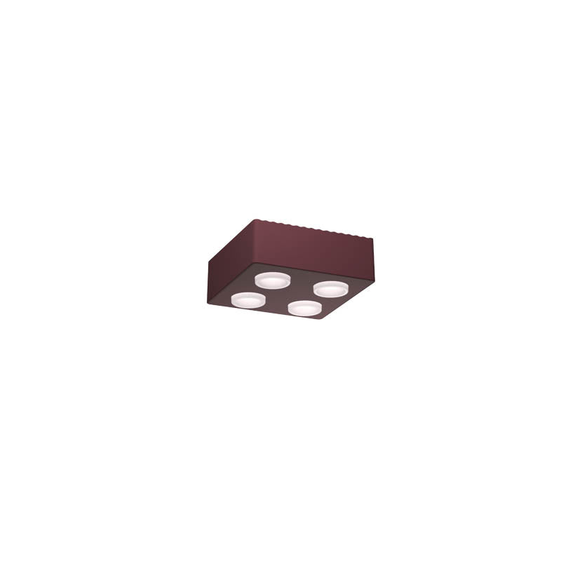 AGO Lighting Domino Ceiling Light - Burgundy
