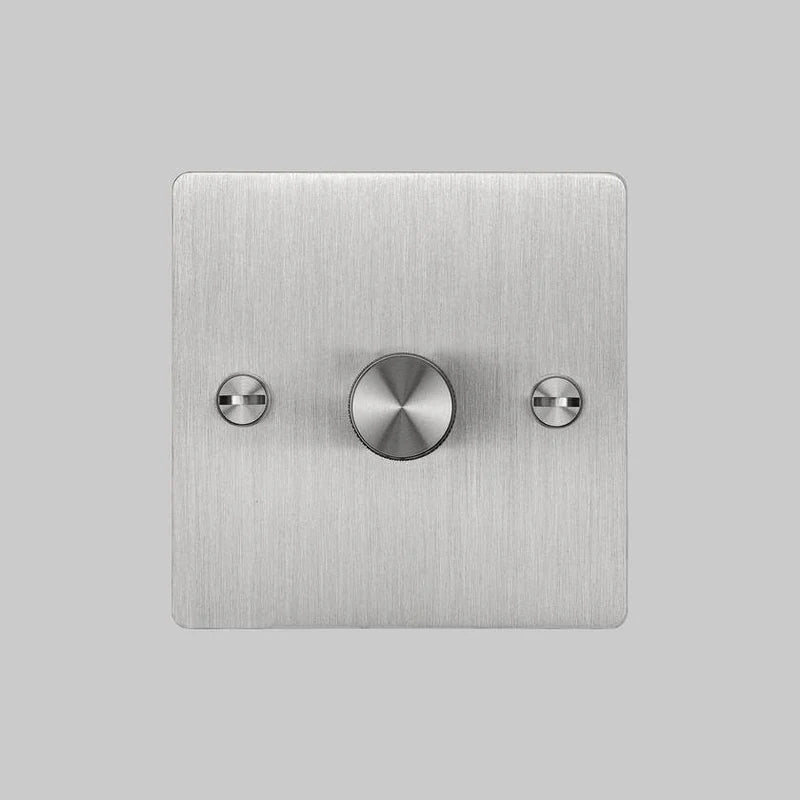 Buster & Punch 1G Dimmer - 120W - Cross - Steel Plate - Steel Screws