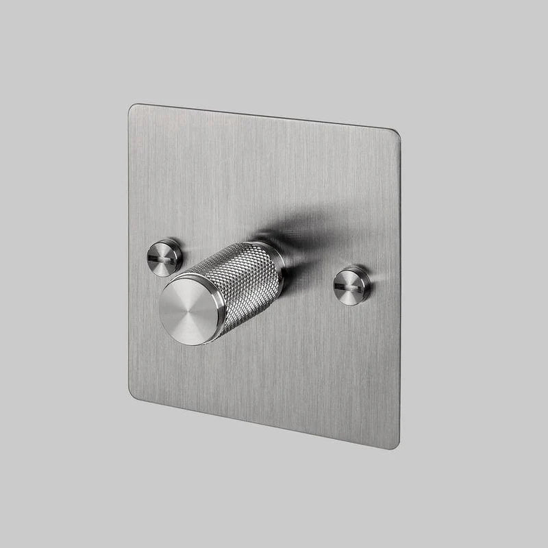 Buster & Punch 1G Dimmer - 120W - Cross - Steel Plate - Steel Screws