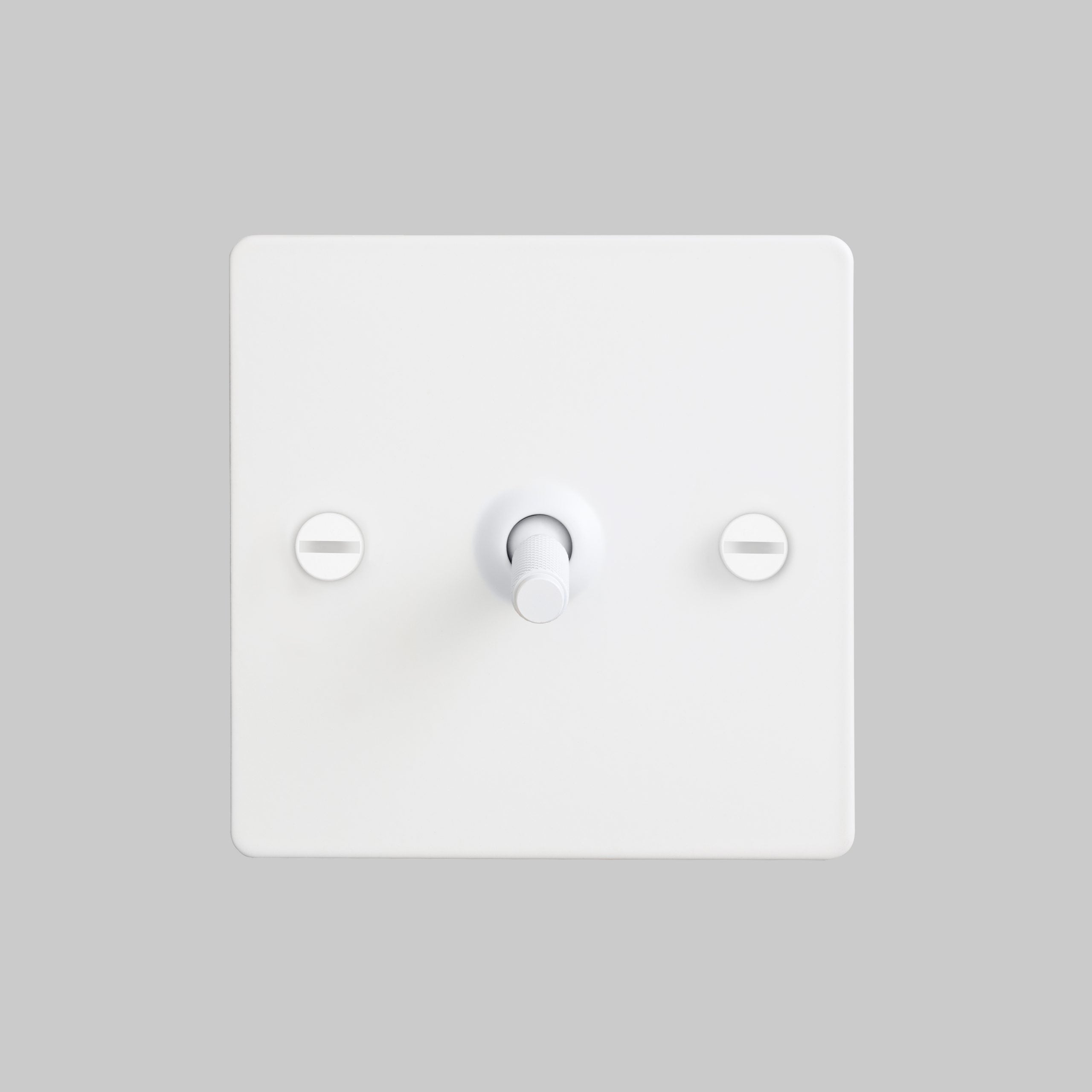 Buster & Punch 1G Intermediate Toggle Switch - White Plate - White Screws