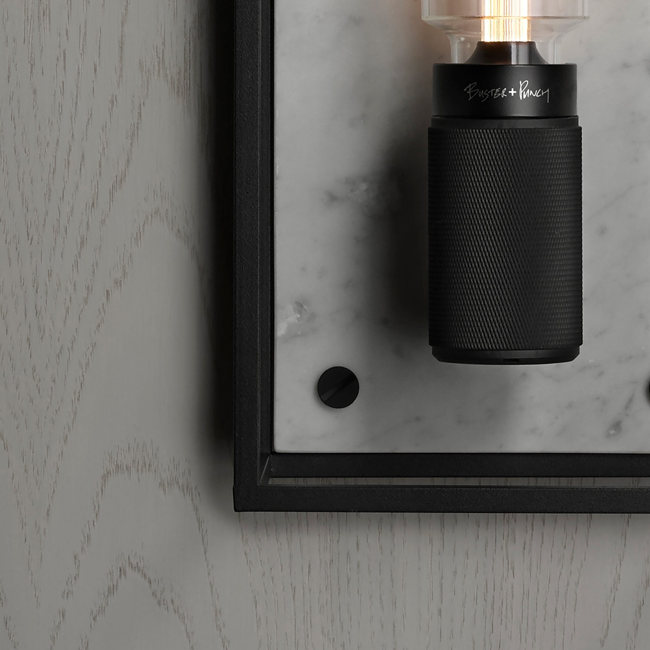 Buster & Punch Caged Wall Light - X-Large - White Marble