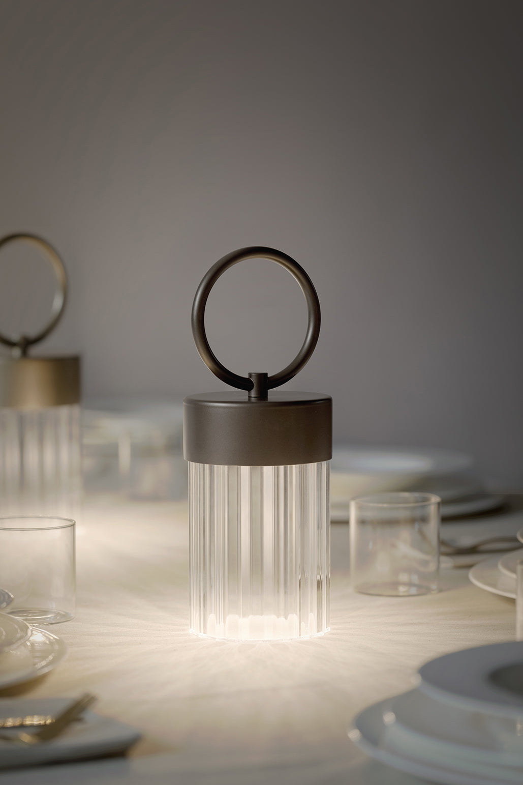 Contardi Lighting Claretta Battery Lamp - Bronze Lacquered
