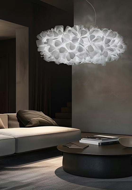 Slamp - Clizia Suspension Lamp - Large - White - Transparent Wire