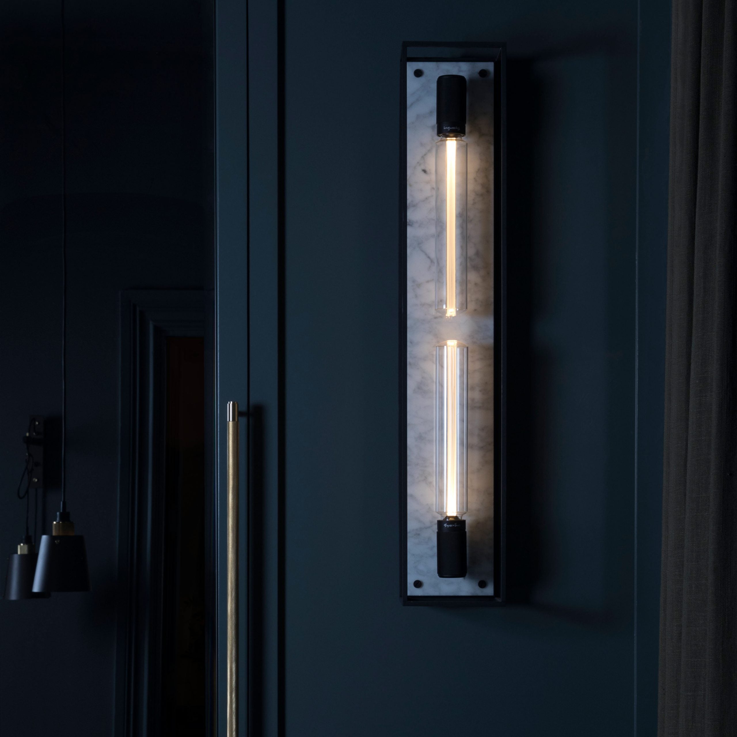 Buster & Punch Caged Wall Light - X-Large - White Marble