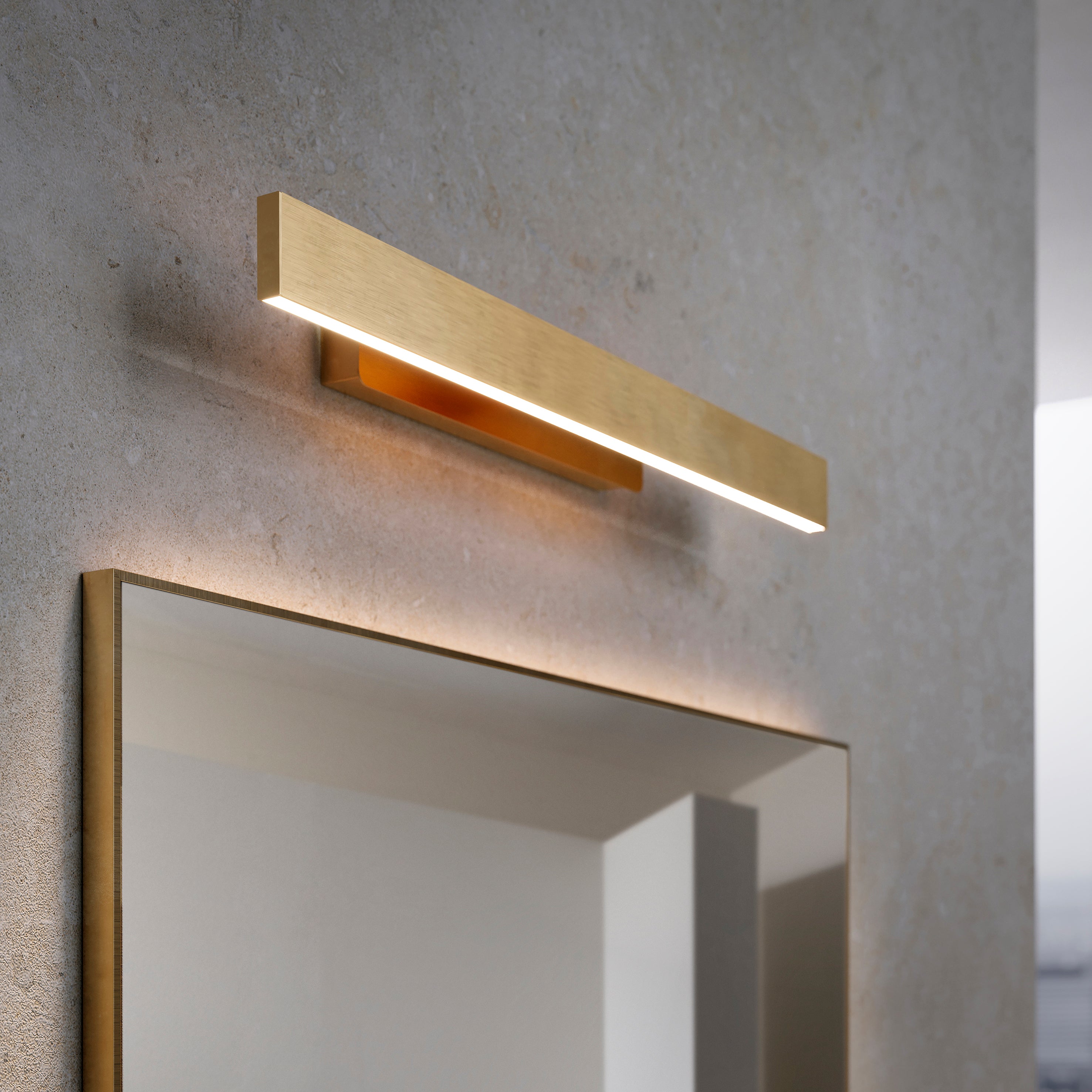 Contardi Lighting Fly Picture Wall Light - I.600 - Satin Golden Nickel