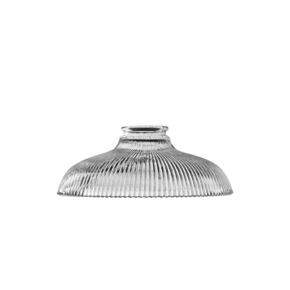 Industville - Brooklyn Pendant Light - Ribbed Glass Dome - 8 Inch - Copper Pendant Holder
