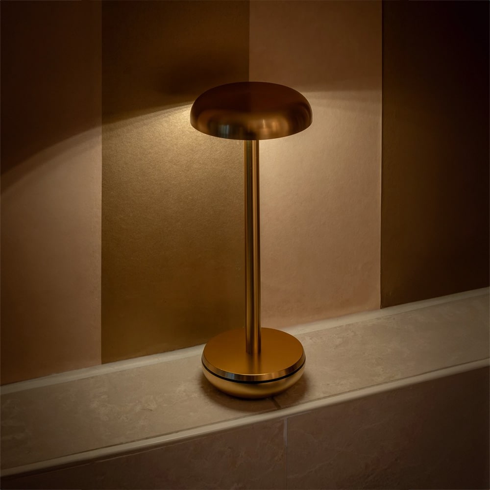 Humble Lights Air Gold rechargeable table lamp