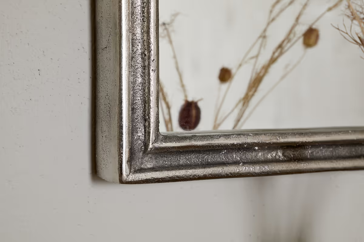 Nkuku - Almora Wall Mirror - Antique Nickle - Large