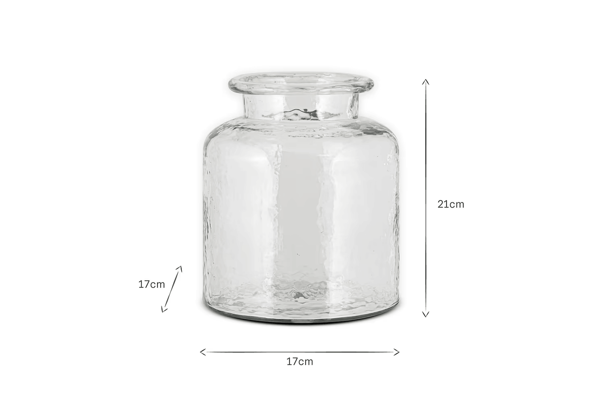 Nkuku - Akra Recycled Glass Vase - Clear