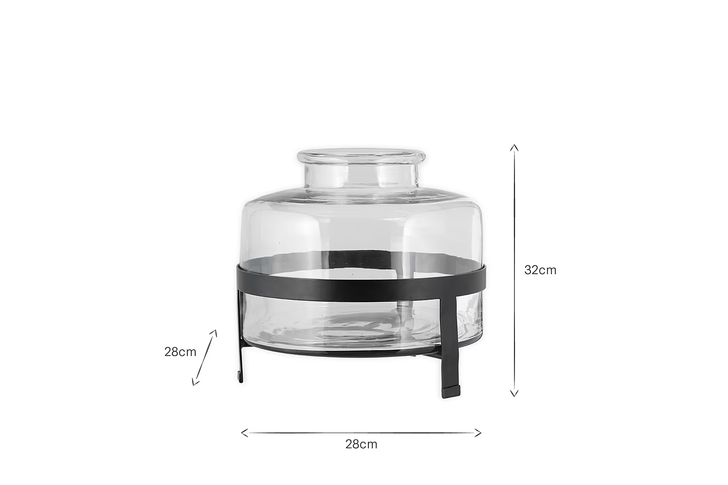 Nkuku - Akoro Recycled Glass Vase - Clear