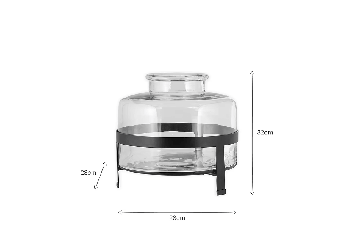 Nkuku - Akoro Recycled Glass Vase - Clear
