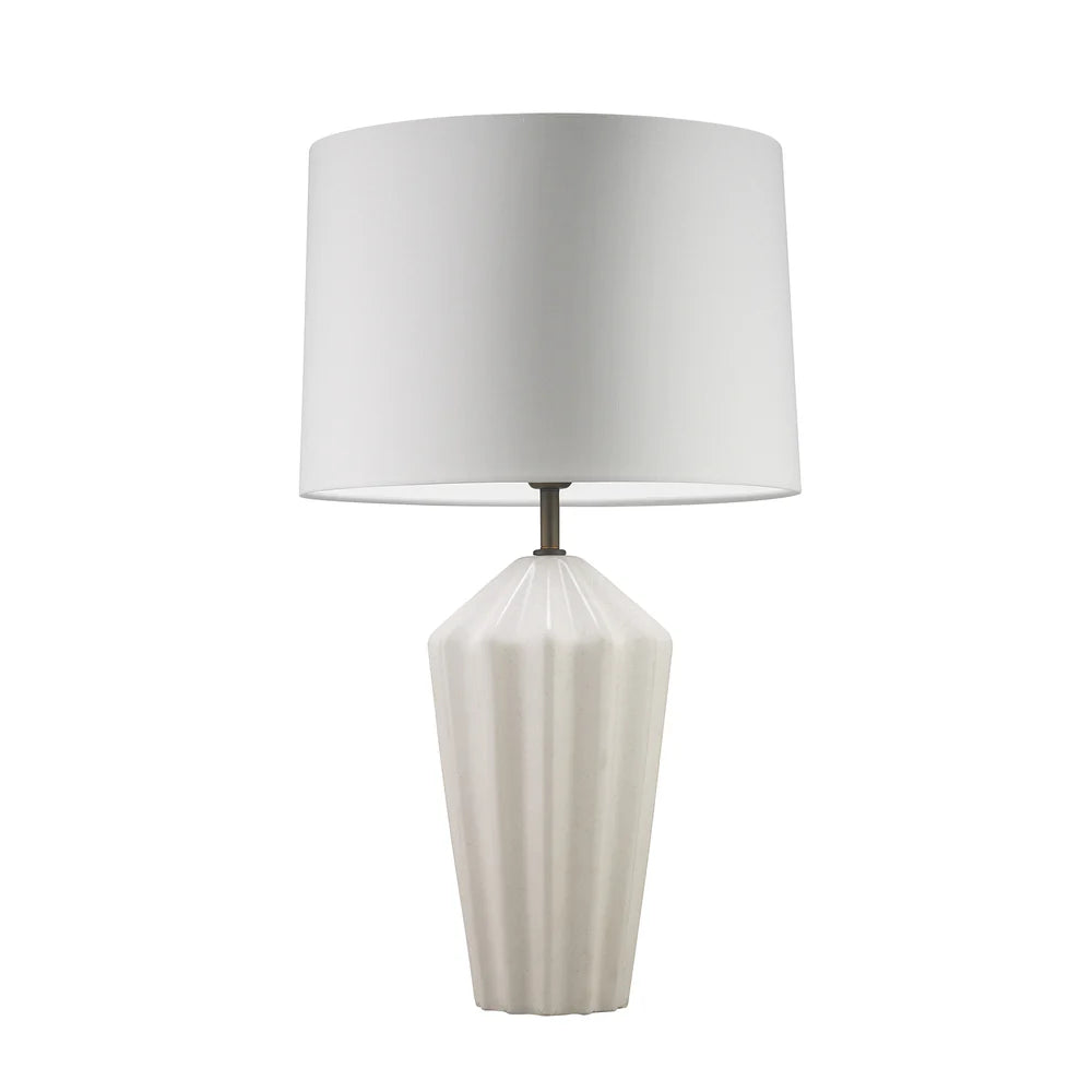 Northern Light - Avila Table Lamp - Stipple Reactive Glaze Rich Bronze Finish - 16" Soho Drum Pearl Grey Shade