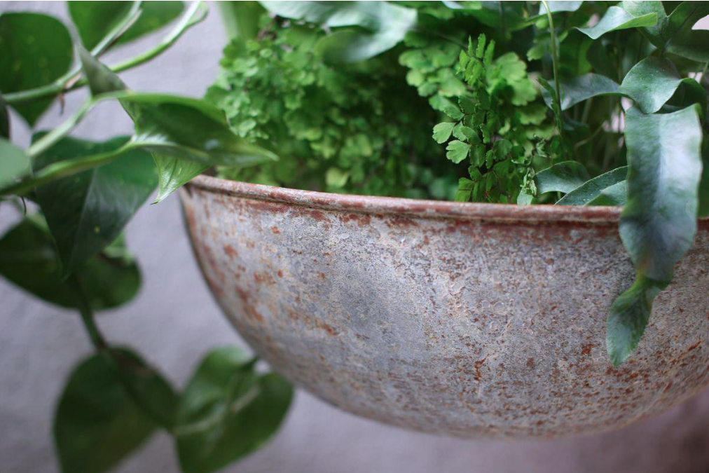 Nkuku Abari Round Hanging Planter - Small