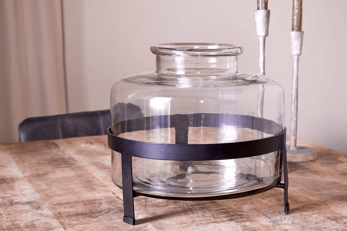 Nkuku - Akoro Recycled Glass Vase - Clear