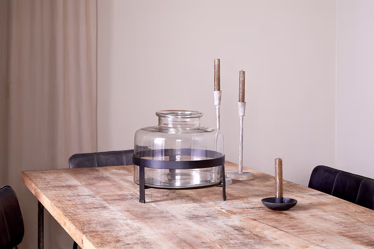 Nkuku - Akoro Recycled Glass Vase - Clear