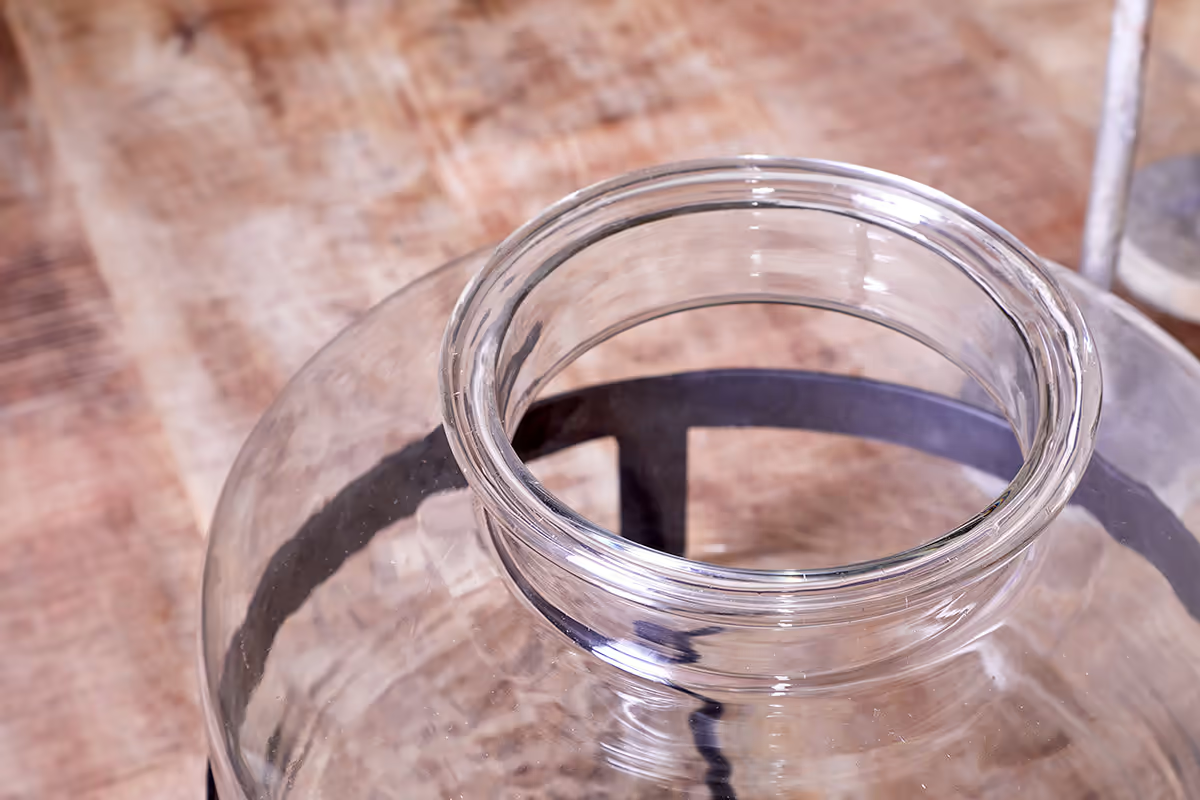 Nkuku - Akoro Recycled Glass Vase - Clear