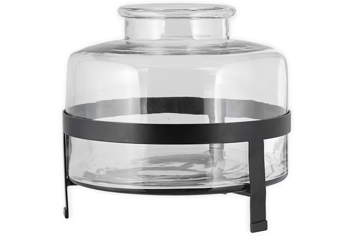 Nkuku - Akoro Recycled Glass Vase - Clear