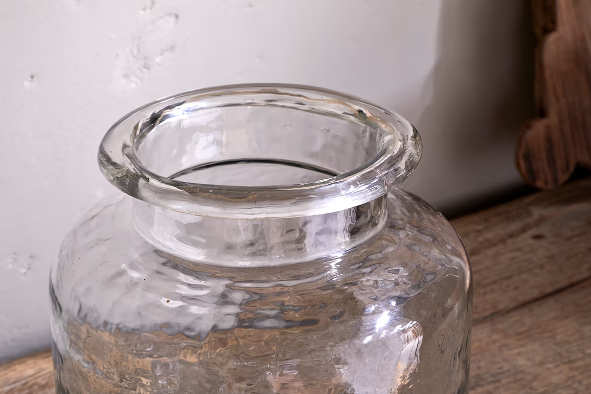 Nkuku - Akra Recycled Glass Vase - Clear