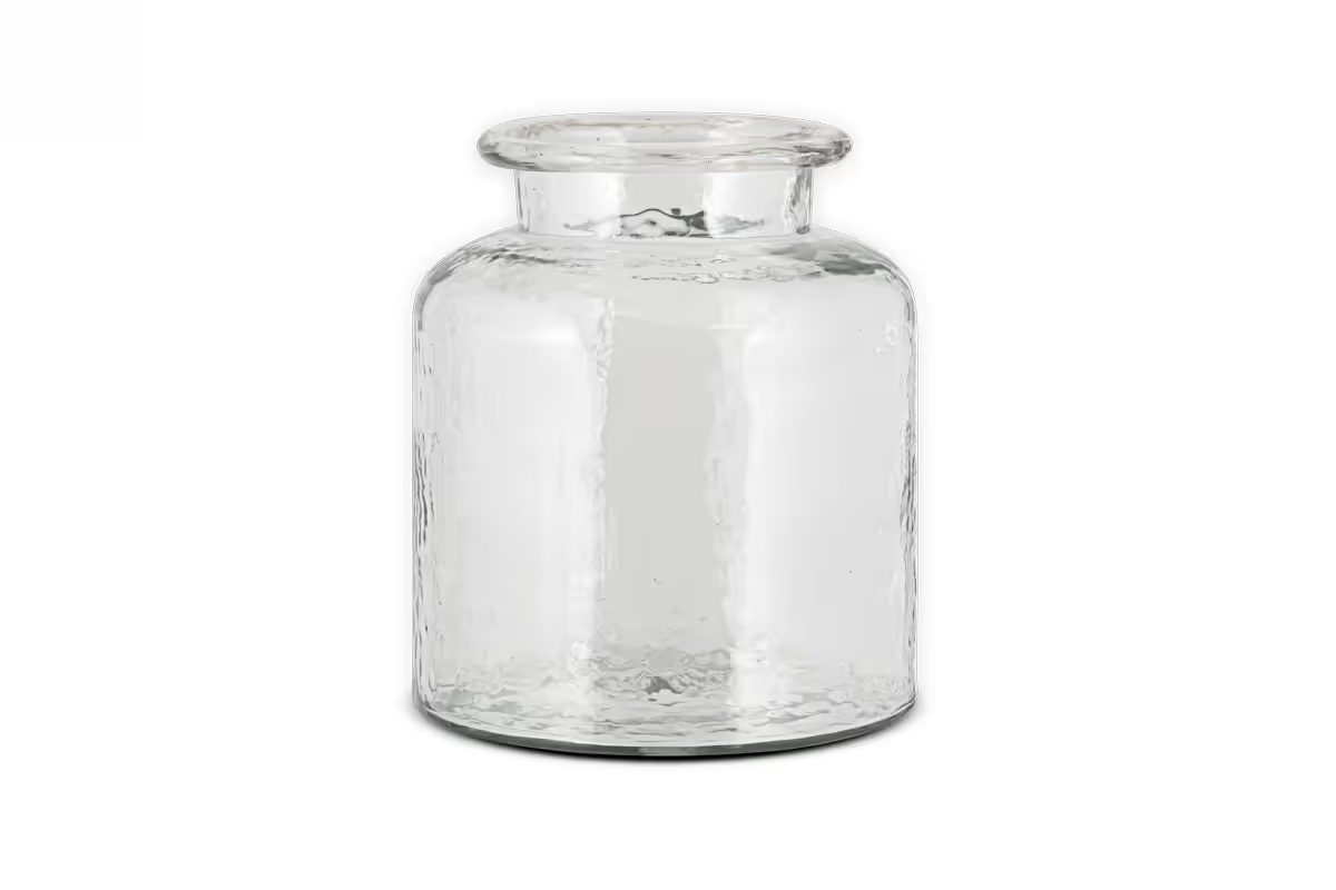 Nkuku - Akra Recycled Glass Vase - Clear