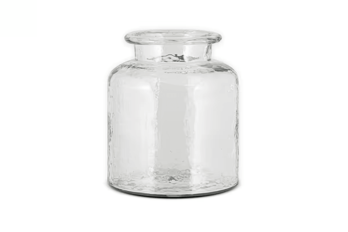 Nkuku - Akra Recycled Glass Vase - Clear