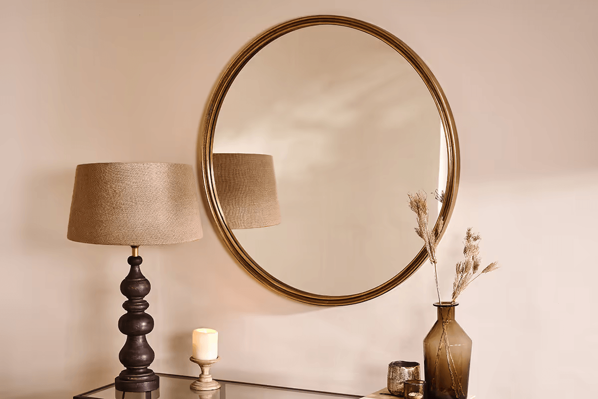 Nkuku - Almora Round Mirror - Large