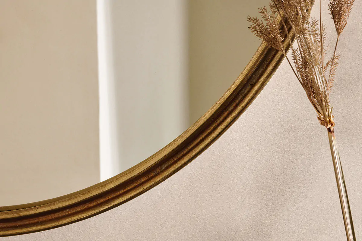 Nkuku - Almora Round Mirror - Large