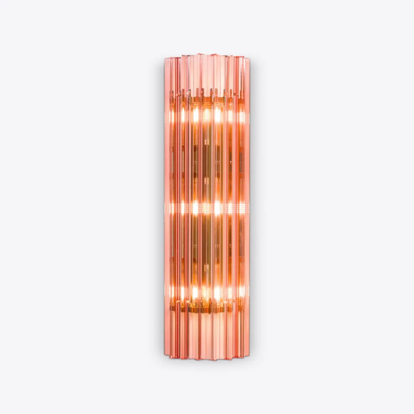 Pure White Lines Pink Amaro IP44 Wall Light - available in two sizes