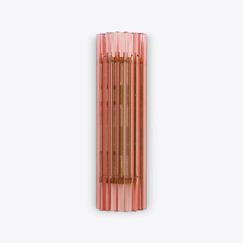 Pure White Lines Pink Amaro IP44 Wall Light - available in two sizes