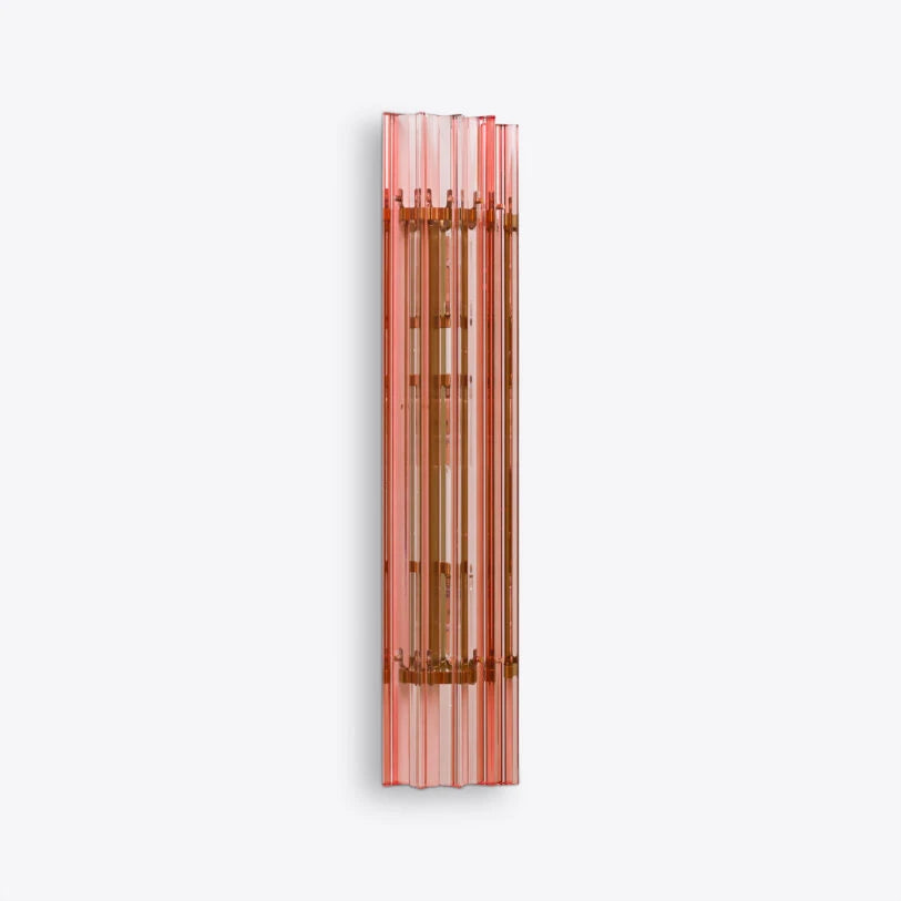Pure White Lines Pink Amaro IP44 Wall Light - available in two sizes